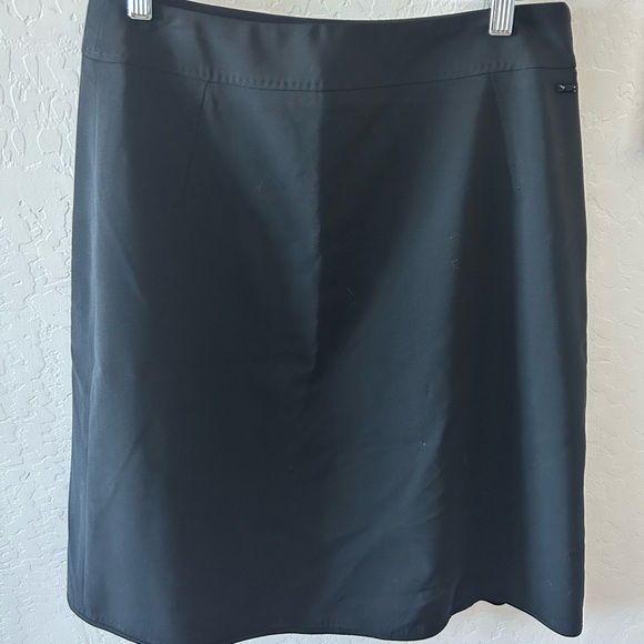 Escada Sport knee length black skirt with cute ruffle in the back 40 - Picture 1 of 6